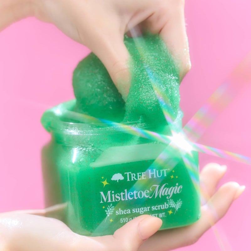 Treehut Mistletoe Magic Shea Sugar Scrub, Exfoliating & Hydrating Body Scrub with Shea Butter, 18 oz - Image 5